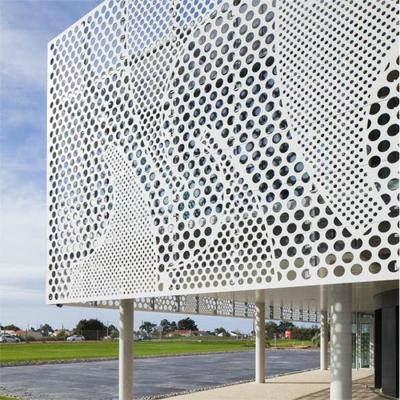 Chine Parement de paroi de rideau de bâtiment en aluminium pour écran décoratif perforé à vendre