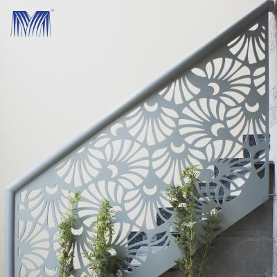 Cina Barricata di scala in alluminio moderno Balcone di lusso Barricata di gradini in alluminio in vendita