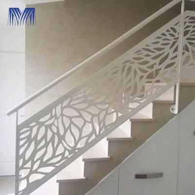 China Powder Coated Aluminum Stair Railings For Steps Handrail Exterior for sale