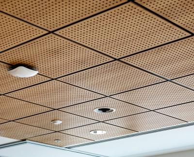 China Decor Aluminium buffer plafondpaneel Opgehangen 3D akoestische plafondtegels Te koop