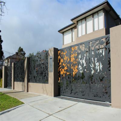 Cina Porte di cortile in alluminio rivestite in polvere Recinzione Porte di fronte in alluminio in vendita