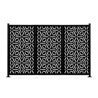 China Custom Laser Cut Privacy Fence commercial Decorative Garden Fence Aluminium for sale