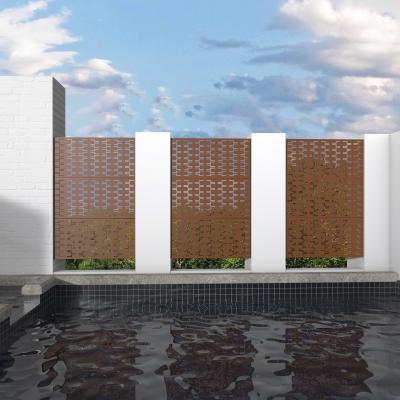 China Garden Decorative Aluminium Fencing Trellis Soundproof Privacy Fence for sale