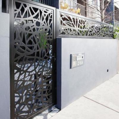 China Jardín exterior de aluminio cerca de privacidad trellis aislamiento térmico en venta