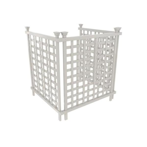 Quality Aluminium Balcony Wall Air Conditioner Cover Decorative Grille Design for sale