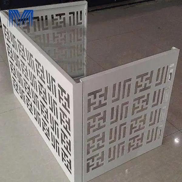 Quality Blade Louver Aluminium Air Conditioner Cover Panel Frame Anti Corrosion for sale