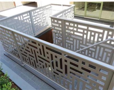 China Exterior / Interior Aluminum Stair Railing Heat Insulation Balustrade Handrail for sale