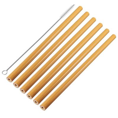 China Biodegradable Bamboo Natural Drinking Straws For Coffee Cold Drinking for sale
