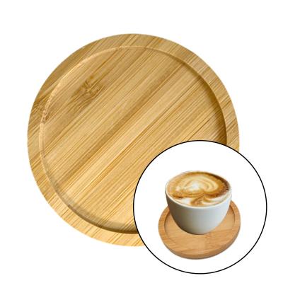 China 6 Pieces Set Blank Bamboo Coasters Waterproof Light Weight Hot Cold Drinking Mat for sale