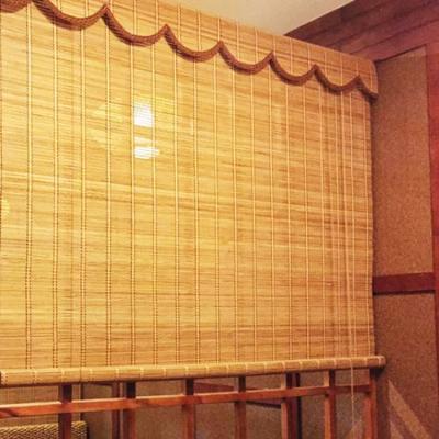 China 2m Nature Bamboo Roller Blind Window Curtain Sun Proof Home Decoration for sale