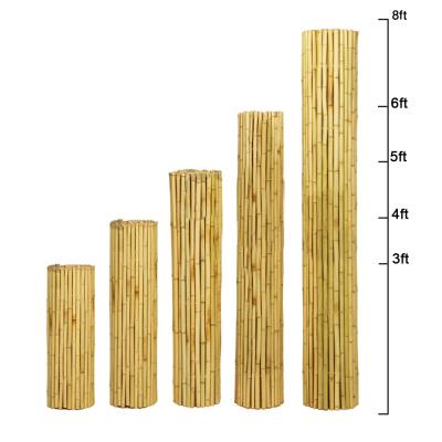 China 150cm Nature Colored Decorative Bamboo Fence For Garden Backyard Border for sale