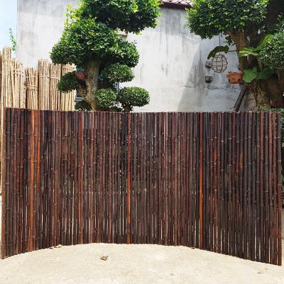 China 180cm 240cm Rolled Bamboo Fencing For Garden Border Nursery for sale