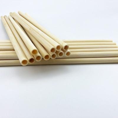 China 20cm Green Bamboo Straws Organic Straws Customized Logo Party Wedding for sale
