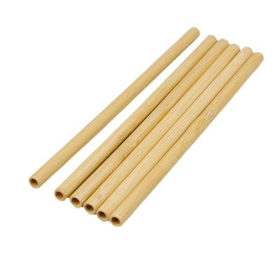 China Natural Disposable Bamboo Straws for sale