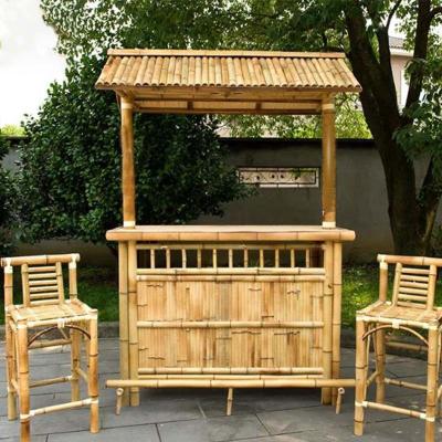 China Indoor Outdoor Party Beach Tiki Bars With Cabinet And Door for sale