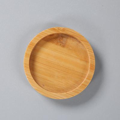 China Natural Wooden Blank Bamboo Coasters For Mug Cup Anti Scratch Table Mat for sale