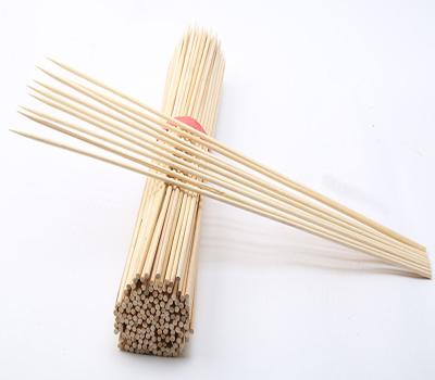 China 40cm Long Barbecue Bamboo Sticks Large BBQ Bamboo Skewers for sale