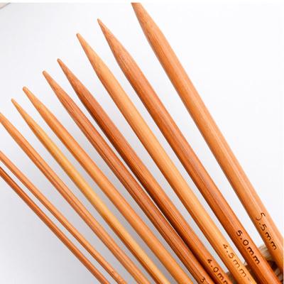 China Needles Bamboo Single Head Sewing Tools Handle Crochet Hook Carbonized Knitting for sale