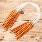 China Transparent Tube Bamboo Circular Knitting Needles Double Pointed Crochet Needles Kits for sale