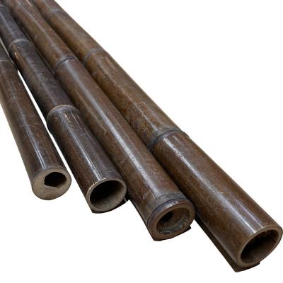 China 150cm Raw Bamboo Poles Painting Green Red Black Decorative Bamboo Garden Stakes for sale