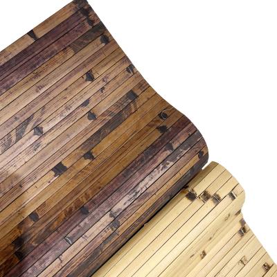 Chine Bambou en bambou adapté aux besoins du client de papier peint lambrissant le dos tissé par largeur de 17mm à vendre
