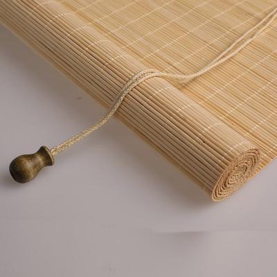China Hand Made 1.5m Height Natural Bamboo Roller Blinds Shade Solar Control Decoration for sale