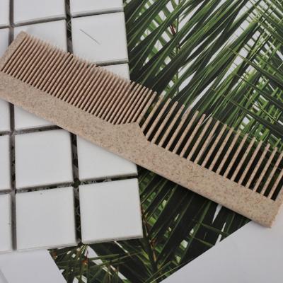 China Degradable Eco Friendly Hotel Toiletries Disposable Straw Plastic Hair Comb for sale