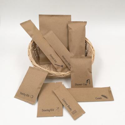 China 100 Plastic Free Eco Friendly Hotel Toiletries Biodegradable Kraft Paper Packaging for sale