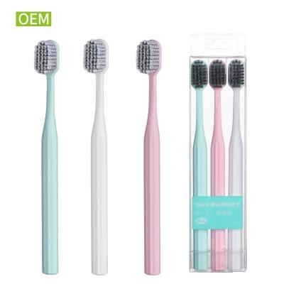 China Anti Scratch Eco Friendly Hotel Toiletries Customized Private Label Bamboo Toothbrush Bristles for sale
