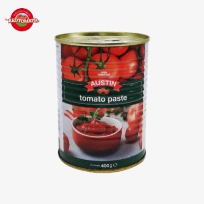 China Capa fácilmente abierta, pasta de tomate de lata, 140 g por lata de pasta de tomate rojo. en venta