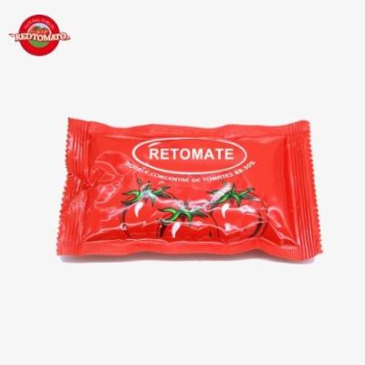 China 36g Flat Sachet Tomato Paste Triple Concentrated For Convenient Storage for sale