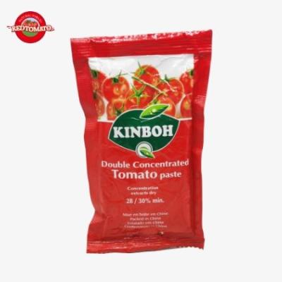 China Red Flat Sachet Tomato Paste 80g For Effortless Usage And Storage for sale