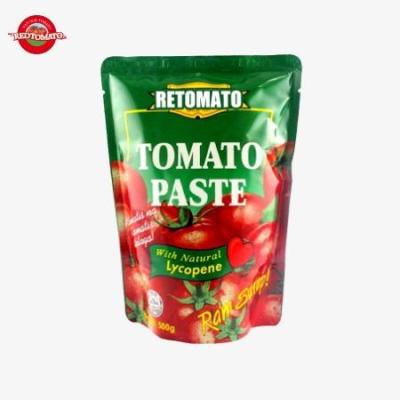 China Delicious Sachet Tomato Paste 500g Stand Up Convenient Flavorful for sale