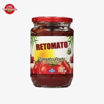 Chine Pâte de tomate en pot sucré et aigre 250 ml saveur et couleur naturelles à vendre