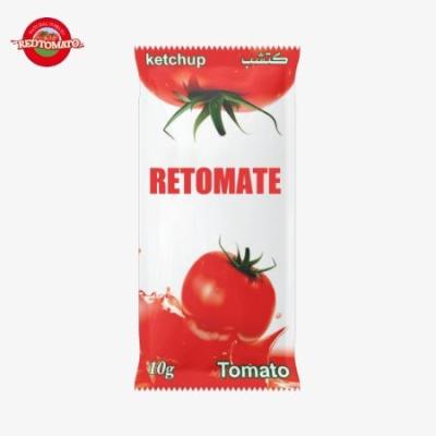 China 10g Sachet Ketchup Red Sweet And Sour Taste Pure Natural Flavour for sale