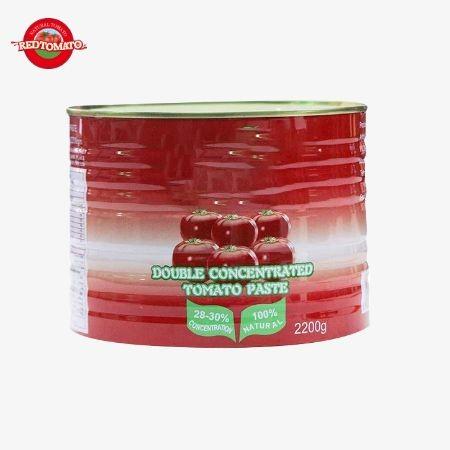 Quality All Natural Canned Tomato Paste 2200g No Additives 30%-100% Purity for sale