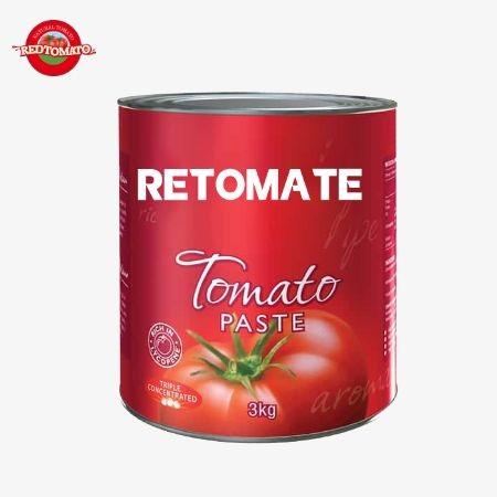 Quality 3kg Canned All Natural Tomato Paste No Additives Sweet And Sour for sale