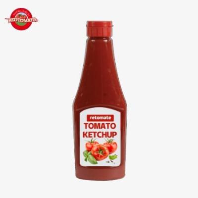 China Red Bottle Ketchup 600g Pure Natural Flavour For Burger And Sandwich Condiment for sale