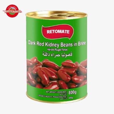 China Red Kidney Canned Food Beans In Brine 800g Pure Natural Flavor QS Certificate for sale