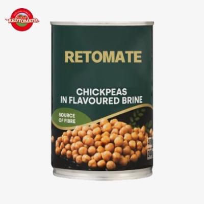 China Delicious Savory Canned Food Beans 400g Nutritious Chick Peas In Brine for sale