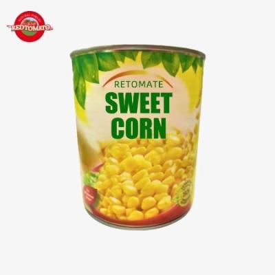 China 850g Canned Mixed Vegetables , OEM Yellow Bursting Canned Sweet Corn for sale