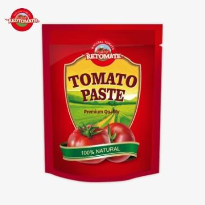 China OEM Sachet Tomato Paste , 200g Unmatched Stand Up Pouch Tomato Paste for sale