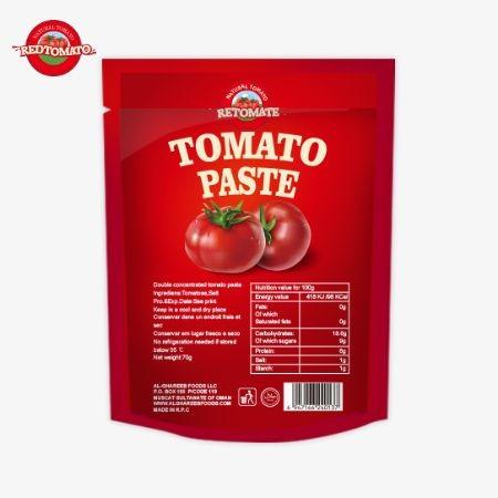 Quality OEM Sachet Tomato Paste , 200g Unmatched Stand Up Pouch Tomato Paste for sale