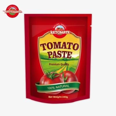 China 340g Red Tomato Paste Stand Up Sachet Convenient And Delicious for sale