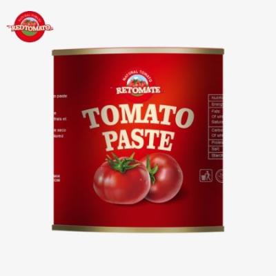China Canned Red Tomato Paste 70g Per Tin Hard Open Lid 30%-100% Purity for sale