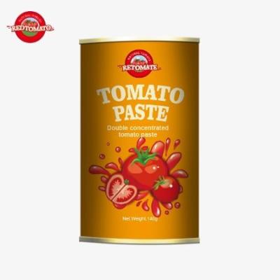 China QS Our Newly Enhanced 140g Canned Tomato Paste Featuring An Easy Open Lid en venta