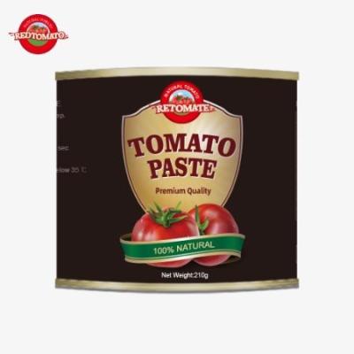 China 210g Canned Tomato Paste We Provide Meets The Food Safety FDA Globally Recognized ISO HACCP And BRC for sale