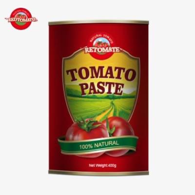 China Compliance With Stringent Quality Control ISO  HACCP BRC  And FDA Guidelines Is Assured In Every 400g Can Tomato Paste for sale