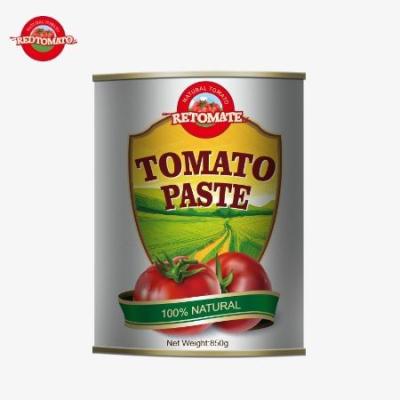 China 850g Tomato Paste Concentrate Canned High Fresh Quality Tin Tomato Paste Plant Manufacturer In Canned Tomato Paste à venda
