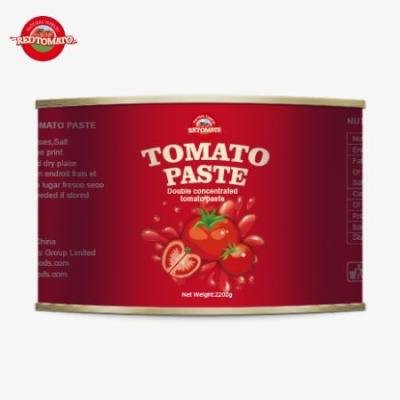 China Tomato Factory 28-30% Brix Canned Tomato Paste 2200g Tin Tomato Paste High Fresh Quality for sale